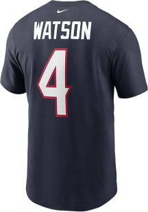 Deshaun Watson Houston Texans Navy Blue Primetime Short Sleeve Player T Shirt