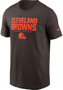 Nike Cleveland Browns Brown Sideline Team Issue Short Sleeve T Shirt