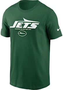 Nike New York Jets Green Sideline Team Issue Short Sleeve T Shirt