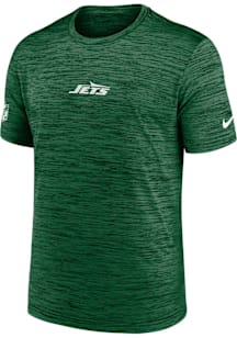 Nike New York Jets Green Sideline Team Issue Short Sleeve T Shirt