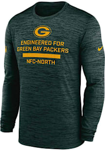 Nike Green Bay Packers Green Sideline Team Issue Long Sleeve T-Shirt