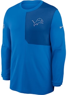 Nike Detroit Lions Blue Sideline Coach Long Sleeve T-Shirt