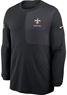 Nike New Orleans Saints Black Sideline Coach Long Sleeve T-Shirt