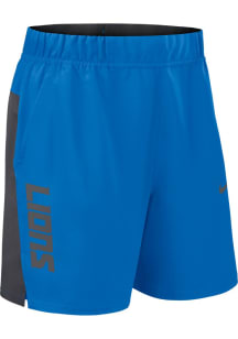 Nike Detroit Lions Mens Blue Woven Shorts