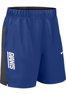 Nike New York Giants Mens Blue Woven Shorts