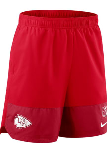 Nike Kansas City Chiefs Mens Red Sideline DF Woven Shorts