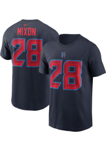 Joe Mixon Houston Texans Navy Blue Alt Short Sleeve Player T Shirt