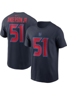 Will Anderson Jr Houston Texans Navy Blue Alt Short Sleeve Player T Shirt
