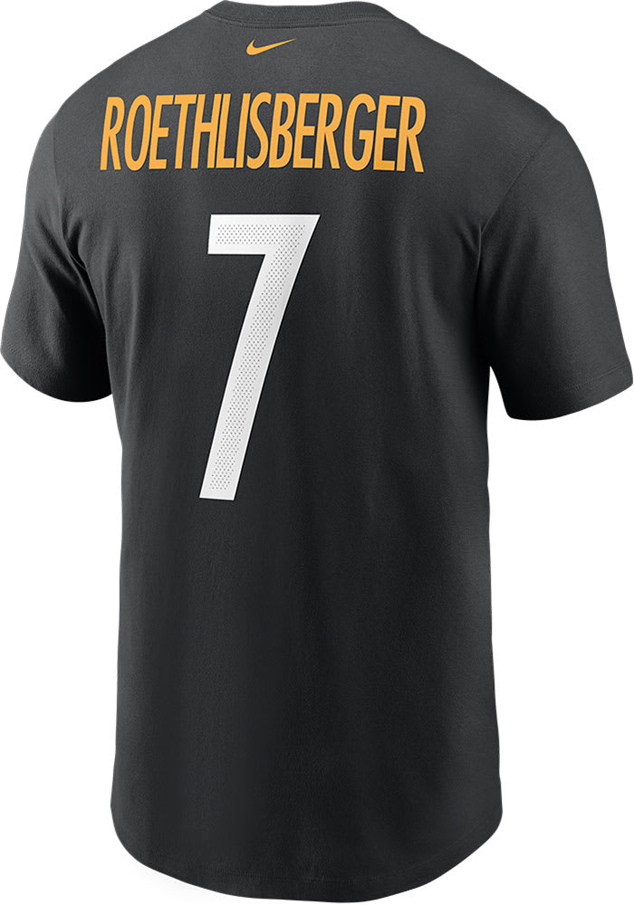 Ben Roethlisberger Pittsburgh Steelers Black Primetime Short Sleeve Player T Shirt