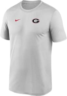 Nike Georgia Bulldogs Grey Sideline Legend Short Sleeve T Shirt