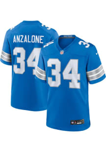 Alex Anzalone  Nike Detroit Lions Blue Home Football Jersey