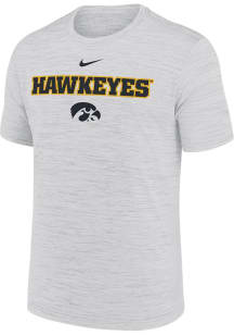 Iowa Hawkeyes White Nike Sideline Velocity Short Sleeve T Shirt