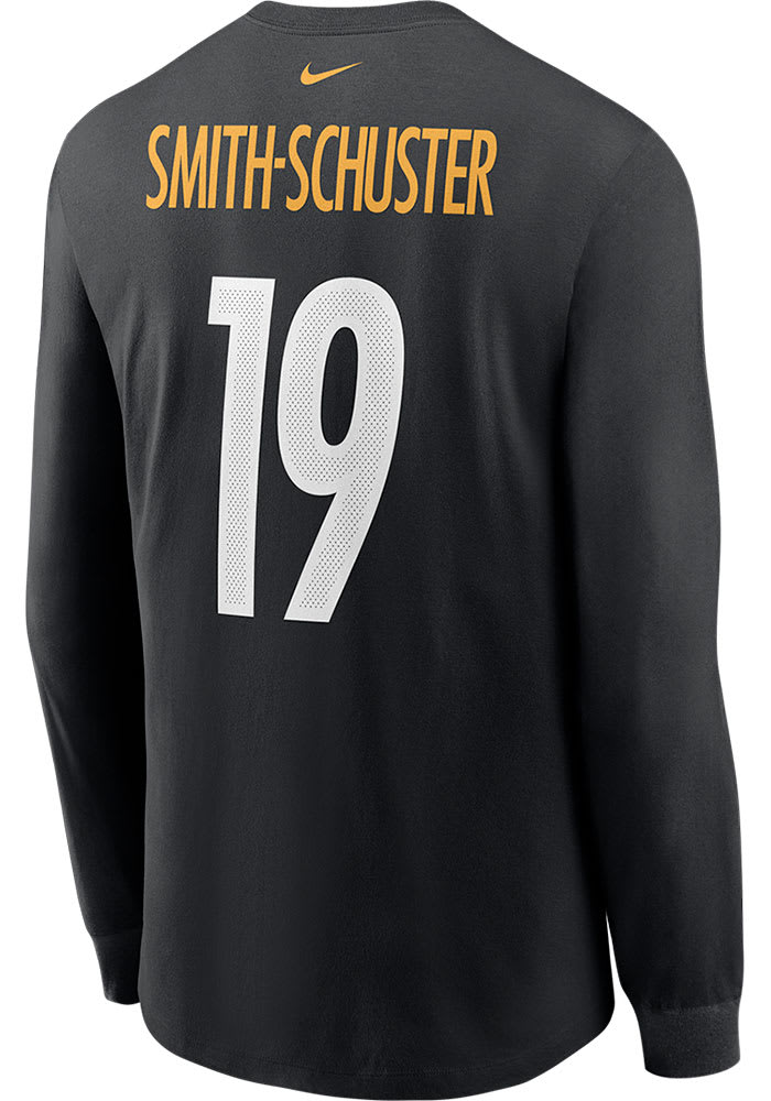 JuJu Smith-Schuster Pittsburgh Steelers Black Primetime Long Sleeve Player T Shirt