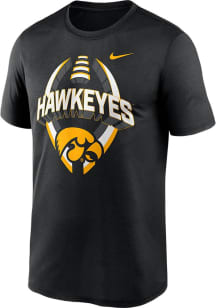 Iowa Hawkeyes Black Nike Legend Football Short Sleeve T Shirt