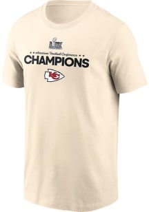 Nike Kansas City Chiefs Natural 2024 Conference Champions Short Sleeve T Shirt