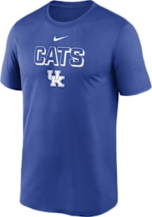 Nike Kentucky Wildcats Blue Sideline Legend Short Sleeve T Shirt