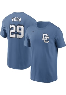 James Wood Washington Nationals Blue Name Number Short Sleeve Player T Shirt