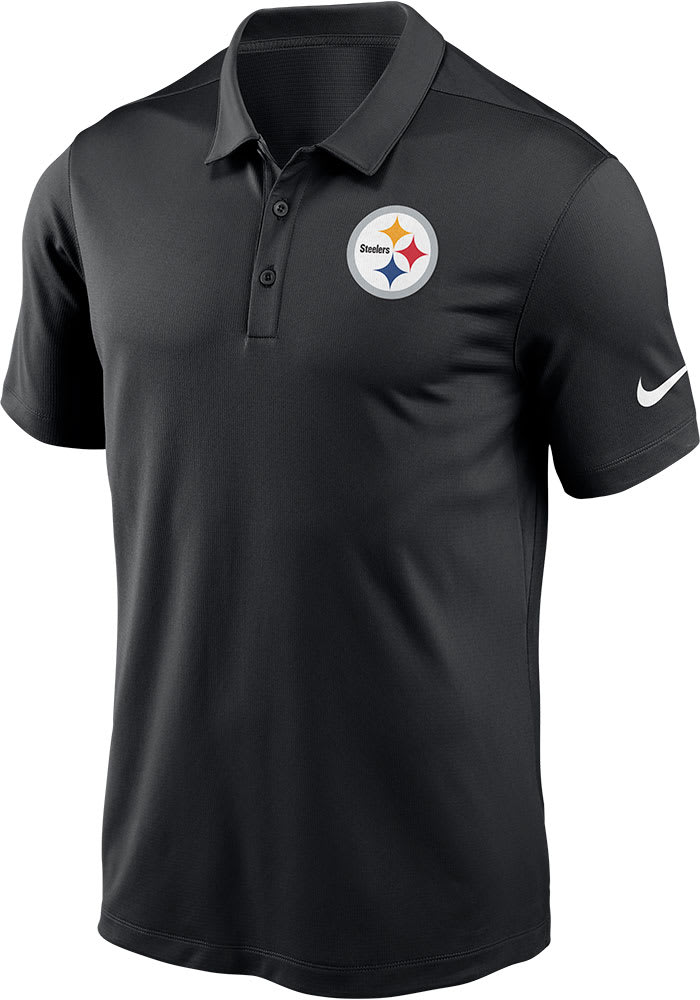 Nike Pittsburgh Steelers Mens Black Franchise Short Sleeve Polo
