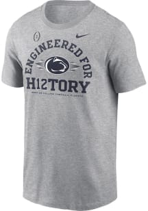 Penn State Nittany Lions Grey Nike 2024 College Football Playoffs Short Sleeve T Shirt