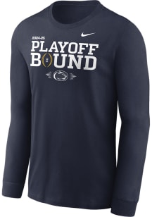 Mens Penn State Nittany Lions Navy Blue Nike 2024 College Football Playoffs Tee