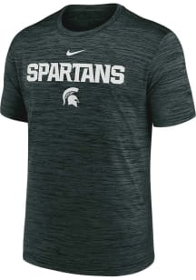 Michigan State Spartans Green Nike Sideline Velocity Short Sleeve T Shirt
