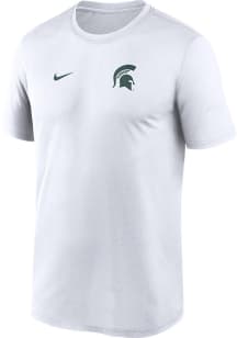 Michigan State Spartans White Nike Sideline Legend Short Sleeve T Shirt