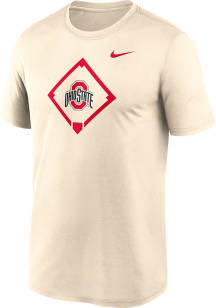 Ohio State Buckeyes Natural Nike BASEBALL DIAMOND Short Sleeve T Shirt