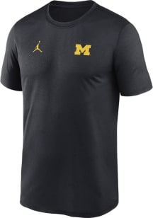 Michigan Wolverines Blue Nike Sideline Legend Short Sleeve T Shirt