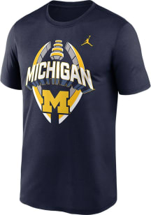 Michigan Wolverines Blue Nike Legend Football Short Sleeve T Shirt