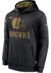 Nike Cleveland Browns Mens Black Salute To Service Therma Hood