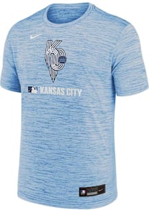 Nike Kansas City Royals Blue AC City Connect Velocity Short Sleeve T Shirt