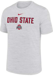 Ohio State Buckeyes White Nike Sideline Velocity Short Sleeve T Shirt