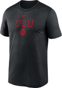 Ohio State Buckeyes Black Nike Sideline Legend Short Sleeve T Shirt