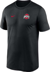 Ohio State Buckeyes Black Nike Sideline Legend Short Sleeve T Shirt