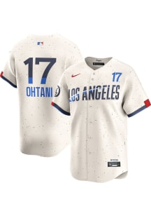 Shohei Ohtani Nike Los Angeles Dodgers Mens Ivory City Connect Limited Baseball Jersey