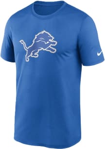 Nike Detroit Lions Blue Legend Logo Short Sleeve T Shirt