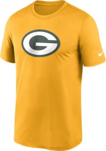 Nike Green Bay Packers Gold Legend Logo Short Sleeve T Shirt