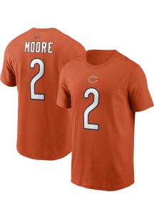 DJ Moore Chicago Bears Orange Alt Short Sleeve Player T Shirt