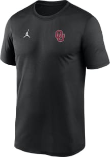 Nike Oklahoma Sooners Black Sideline Legend Short Sleeve T Shirt