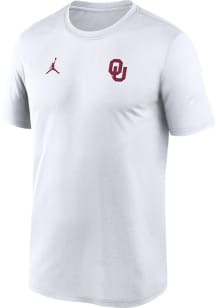 Nike Oklahoma Sooners White Sideline Legend Short Sleeve T Shirt