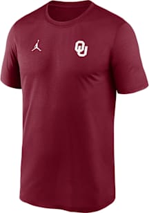 Nike Oklahoma Sooners Crimson Sideline Legend Short Sleeve T Shirt