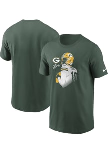 Jordan Love Green Bay Packers Green Player Action Short Sleeve Player T Shirt