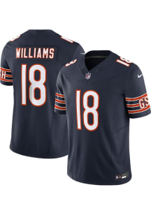 Caleb Williams Nike Chicago Bears Mens Navy Blue Home Vapor FUSE Limited Football Jersey