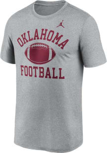 Nike Oklahoma Sooners Grey Legend Football Short Sleeve T Shirt