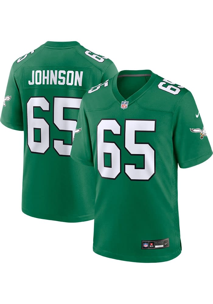 Lane Johnson Philadelphia Eagles KELLYGREEN Alt Game Jersey