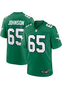 Lane Johnson  Nike Philadelphia Eagles Kelly Green Alt Game Football Jersey