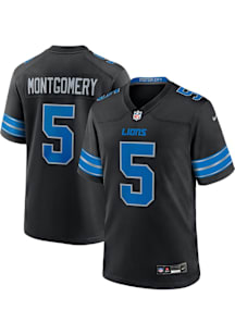 David Montgomery  Nike Detroit Lions Black Alt Game Football Jersey