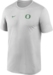 Oregon Ducks Grey Nike Sideline Legend Short Sleeve T Shirt
