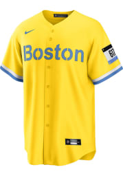 Boston Red Sox Mens Nike Replica City Connect Replica Jersey - Yellow