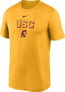 USC Trojans Gold Nike Sideline Legend Short Sleeve T Shirt